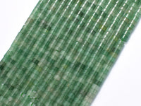 Green Aventurine, 2x4mm, Heishi Disc-Rainbow Beads