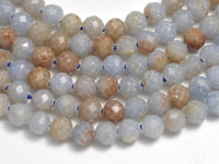 Angelite, 4mm (3.8mm) Micro Faceted Round