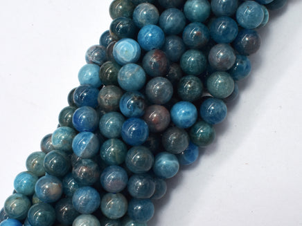 Apatite Beads, 8mm Round Beads-RainbowBeads