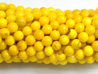 Jade - Yellow, 6mm Round-Rainbow Beads