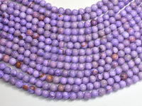 Jade - Purple, 6mm Round-Rainbow Beads