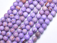 Jade - Purple, 8mm Round-Rainbow Beads