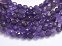 Amethyst, 4mm Micro Faceted Round