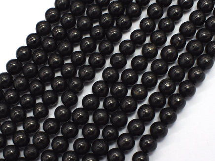 Genuine Shungite, 6mm Round-RainbowBeads