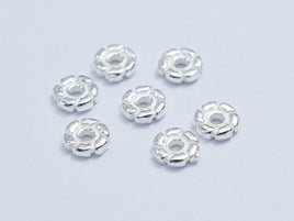 10pcs 925 Sterling Silver Beads, 4.8mm Spacer