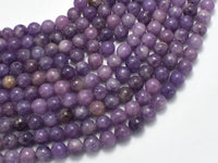 Lepidolite Beads, 6mm Round Beads-RainbowBeads