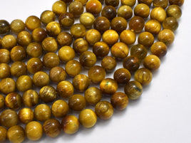 Golden Tiger Eye, 8mm (8.5mm) Round-Rainbow Beads