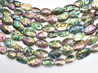 Abalone 10x14mm-13x20mm Puffy Oval-Rainbow Beads