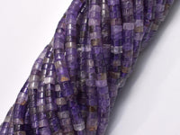 Amethyst, Approx. 2x4mm, Heishi Disc-Rainbow Beads