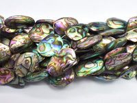 Abalone 10x14mm-13x20mm Puffy Oval-Rainbow Beads