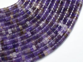 Amethyst, Approx. 2x4mm, Heishi Disc-Rainbow Beads