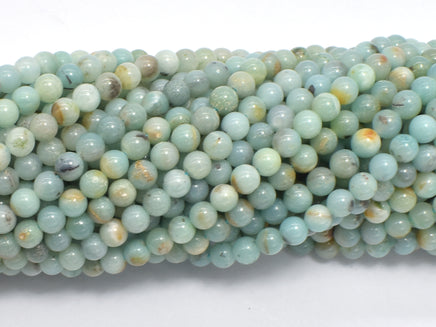 Amazonite Beads, 4mm (4.3mm) Round Beads, 15 Inch-RainbowBeads
