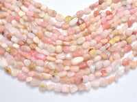 Pink Opal Beads, Approx 6x8mm Nugget Beads-RainbowBeads