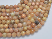 Sunstone, 8mm, Round, 15 Inch-RainbowBeads