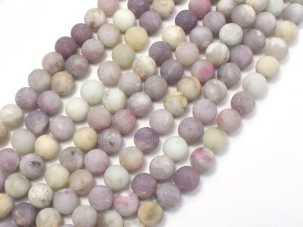 Matte Lilac Jasper Beads, Pink Tourmaline Beads, 8mm (8.6mm)-RainbowBeads