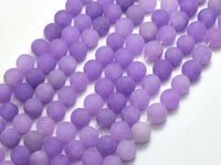 Matte Jade - Lavender, 8mm Round-Rainbow Beads