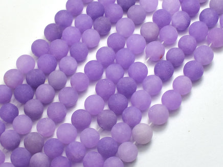 Matte Jade - Lavender, 8mm Round-Rainbow Beads