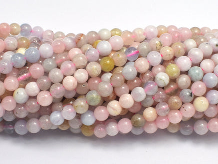 Beryl Beads, Aquamarine, Morganite, Heliodor, 4mm (4.7mm) Round-RainbowBeads