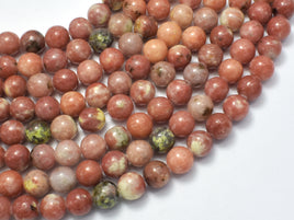 Spicy Jasper Beads, Plum Blossom Jasper, Round, 8mm-RainbowBeads