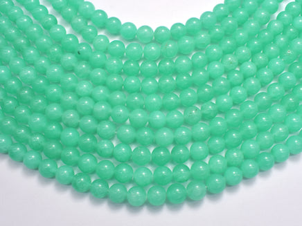 Jade - Green 8mm Round Beads-RainbowBeads