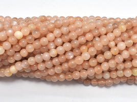 Sunstone, 4mm Round Beads