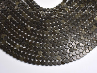 Golden Obsidian, 6mm Heart-Rainbow Beads