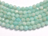 Amazonite Beads, 3mm Micro Faceted-Rainbow Beads