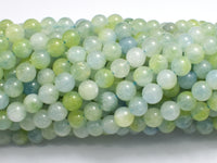 Jade - Light Green & Blue 6mm Round