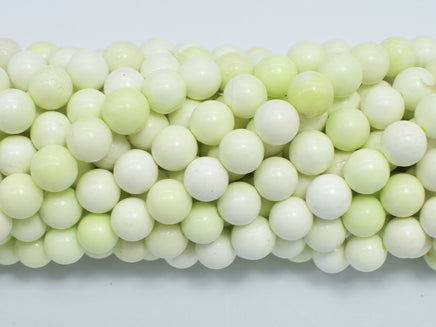 Lemon Chrysoprase Beads, Round, 8mm-RainbowBeads