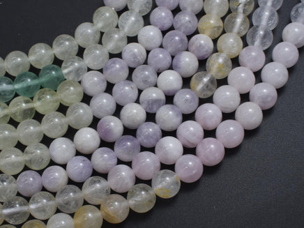 Mixed Quartz 8mm Round-Rainbow Beads