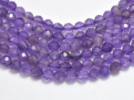Amethyst Beads, 3mm (3.5mm) Micro Faceted Round-RainbowBeads