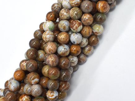 African Green Opal, 10mm(10.3mm) Round Beads, 16 Inch-RainbowBeads