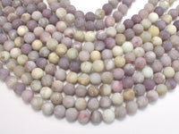 Matte Lilac Jasper Beads, Pink Tourmaline Beads, 8mm (8.6mm)-RainbowBeads