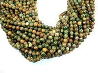 Rhyolite Beads, 6mm(6.5mm) Round Beads-RainbowBeads