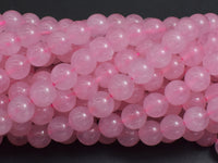 Rose Quartz Beads, 8mm Round Beads-Rainbow Beads