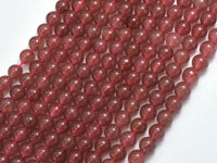 Strawberry Quartz Beads, Lepidocrocite, 6mm Round Beads