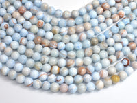 Jade - Light Blue, 8mm Round-Rainbow Beads