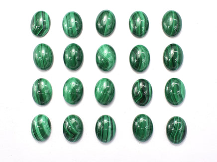 Genuine Malachite Cabochon, 12x16mm Oval, 1piece-RainbowBeads