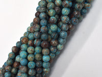 Blue Calsilica Jasper Beads, 6mm (6.3mm) Round Beads