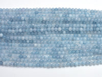 Jade - Aquamarine, 4mm (4.5mm), Round-Rainbow Beads