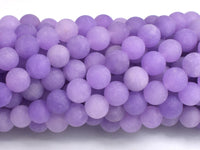 Matte Jade - Lavender, 8mm Round-Rainbow Beads