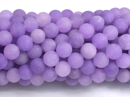 Matte Jade - Lavender, 8mm Round-Rainbow Beads