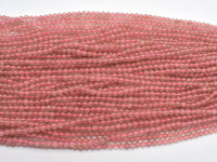Strawberry Quartz, Lepidocrocite, 4mm (4.8mm) Round Beads-RainbowBeads