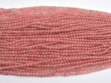 Strawberry Quartz, Lepidocrocite, 4mm (4.8mm) Round Beads-RainbowBeads