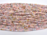 Beryl Beads, Aquamarine, Morganite, Heliodor, 4mm (4.7mm) Round-RainbowBeads