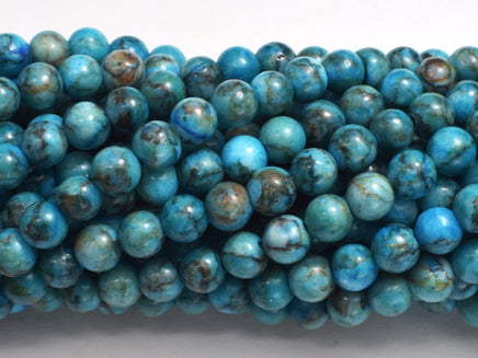 South African Turquoise 6mm Round-Rainbow Beads