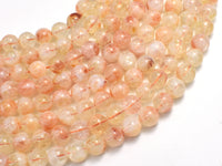 Citrine 8mm Round-Rainbow Beads