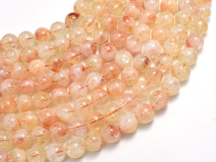 Citrine 8mm Round-Rainbow Beads