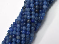 Blue Aventurine, 4mm (4.8mm) Round Beads-Rainbow Beads