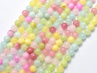 Jade - Multi Color, 6mm (6.5mm)-Rainbow Beads